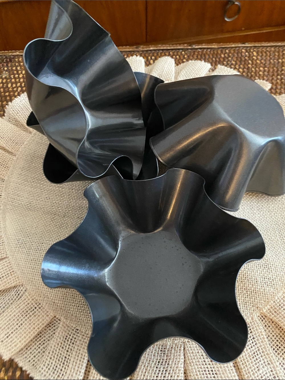 Metal Taco Baking Bowls